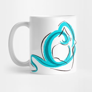 Throat chakra pose Mug